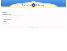 Tablet Screenshot of anandalibrary.org
